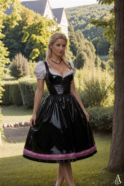 latex dirndl